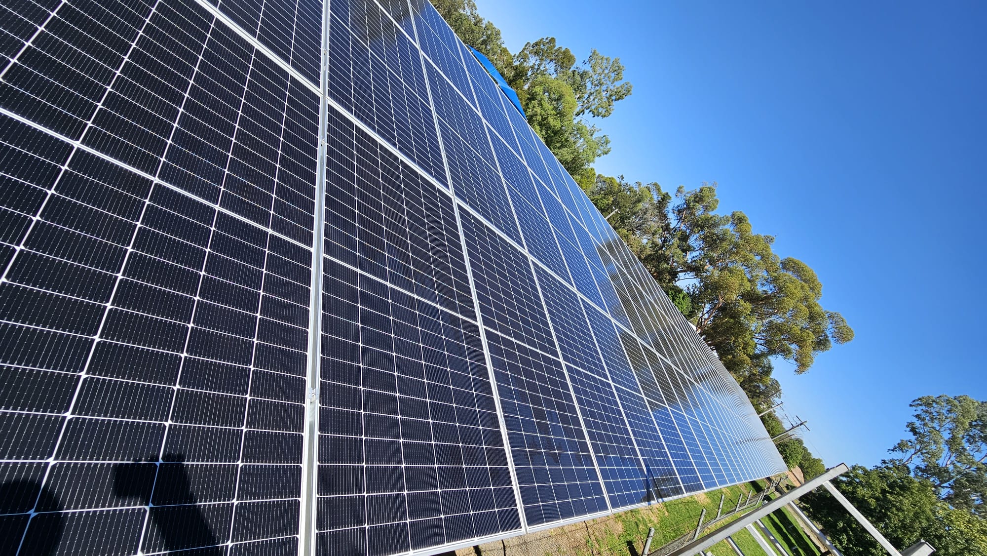 Dirty solar panels cleaning process
